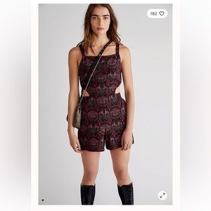 Free People Jaquard Romper